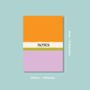 A5 Citrus Colour Block Notebook, thumbnail 4 of 4
