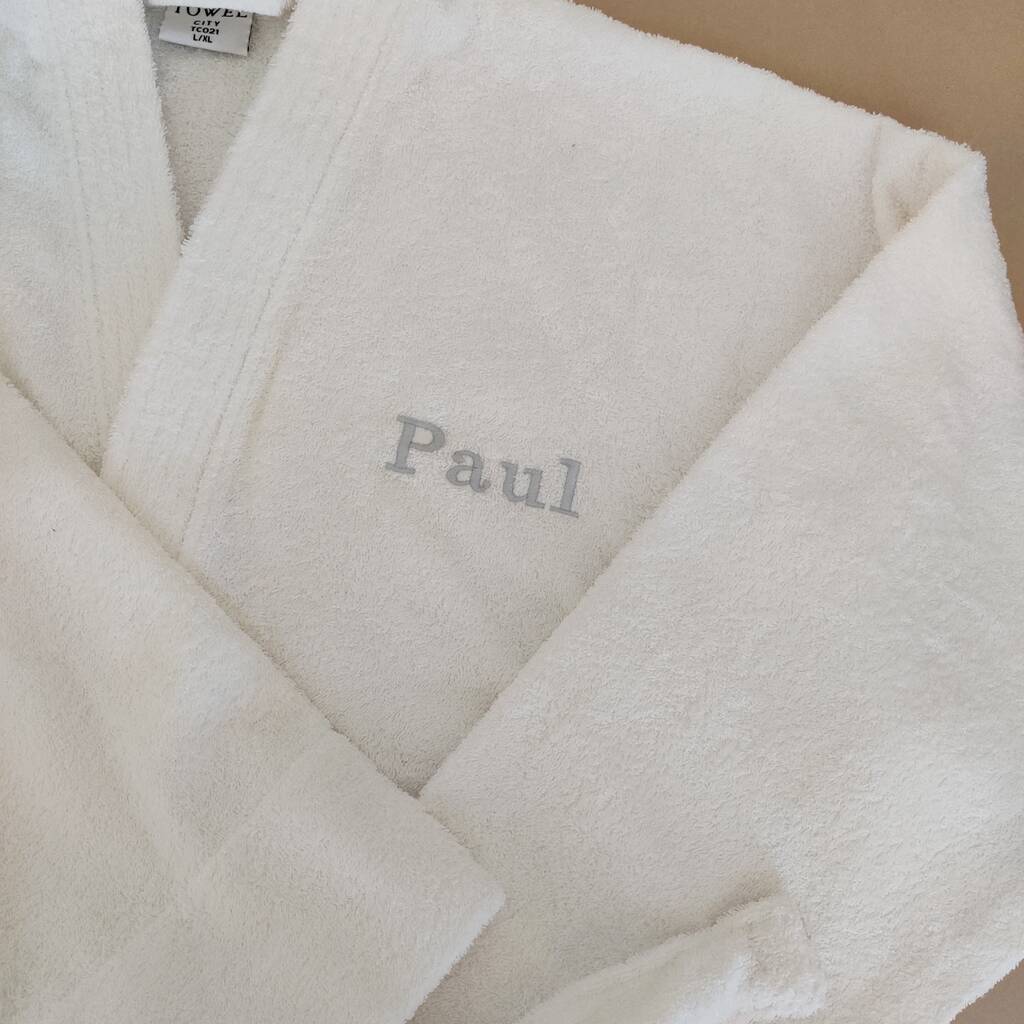 personalised toweling robe