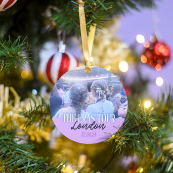 Personalised Photo Taylor Swift's Eras Tour Christmas Decoration, 6 of 8