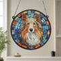 Sheltie Stained Glass Effect Suncatcher, thumbnail 6 of 6