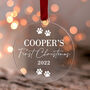 Puppy's First Christmas Personalised Dog Decoration, thumbnail 1 of 11