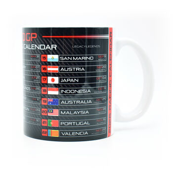 Moto 2026 Gp Season Racing Calendar Mug Red Edition, 2 of 3