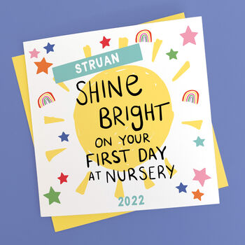 'Shine Bright' First Day At School Card, 2 of 7
