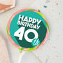 Bold 40th Blue Birthday Lollipop, thumbnail 1 of 4