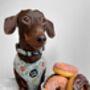 Iced Doughnuts And Coffee Dog Collar With Optional Set, thumbnail 8 of 10