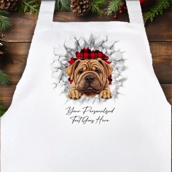 Personalised Christmas Shar Pei Break Through, 4 of 10