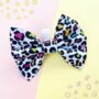 Rainbow Leopard Dog And Cat Bow Tie, thumbnail 1 of 1