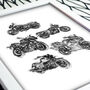Triumph Motorbike Collection Print, thumbnail 3 of 3