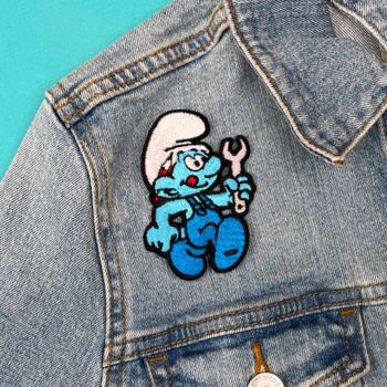The Smurfs Handy Smurf Sew On Patch, 2 of 2