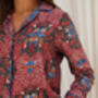 Red Silk Blend Pyjama Set, thumbnail 4 of 9