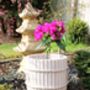 Round Vintage Style Wooden Flower Pot, thumbnail 4 of 6