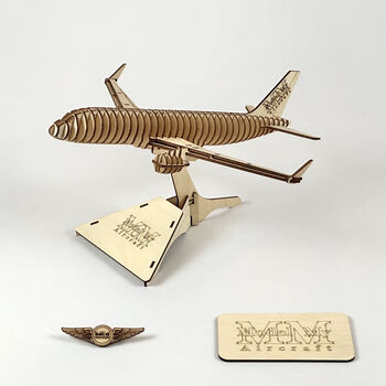 Airbus A320 Ceo Winglet Model Plane Personalised Wooden Kit, 2 of 12