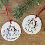 Personalised Family Bauble, Penguin Design, thumbnail 4 of 9