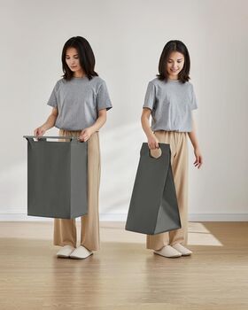 Laundry Basket Laundry Hamper Single Compartment, 5 of 9