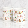 Personalised Gingerbread Pattern Plastic Mug, thumbnail 3 of 4