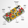Sunflower Bees Strawberry Phone Case For iPhone, thumbnail 2 of 10