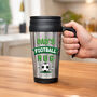 Personalised Football Thermal Mug For Him, thumbnail 2 of 4