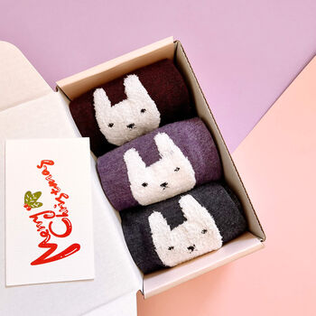 Personalised Miffy Bunny Three Pairs Of Socks In A Box, 6 of 6