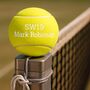 Personalised Tennis Ball With Sw19 Wimbledon Post Code, thumbnail 1 of 11