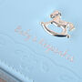 Personalised Blue Baby Keepsake Box With Rocking Horse, thumbnail 2 of 5