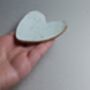 Heart Shaped Clay Valentine Ring Dish, thumbnail 3 of 10