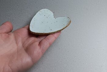 Heart Shaped Clay Valentine Ring Dish, 3 of 10