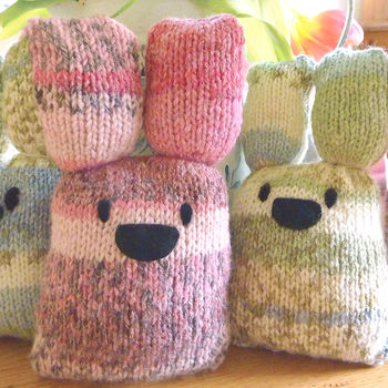 Three Easter Bunnies Knitting Kit, 3 of 3