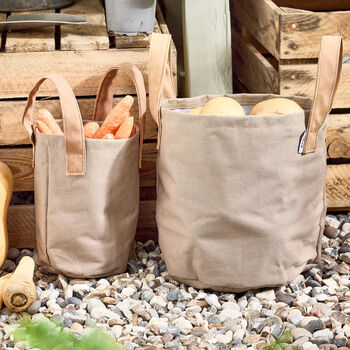 Father's Day Gift Set Of Two Khaki Garden Storage Bags, 2 of 7