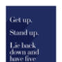 Get Up Stand Up Print, thumbnail 4 of 6