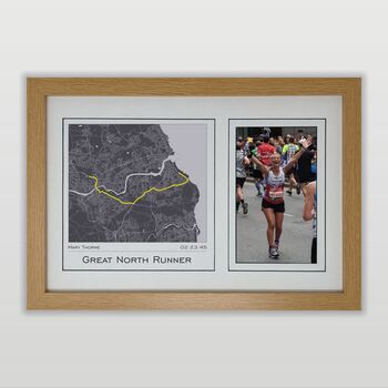 Personalised Great North Run Map Print – Great North Runner Gift, 5 of 9