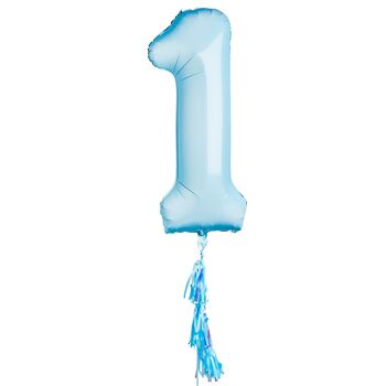 Blue Number One Balloon, 2 of 2