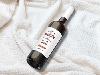 Personalised Christmas Wine Label, 3 of 5