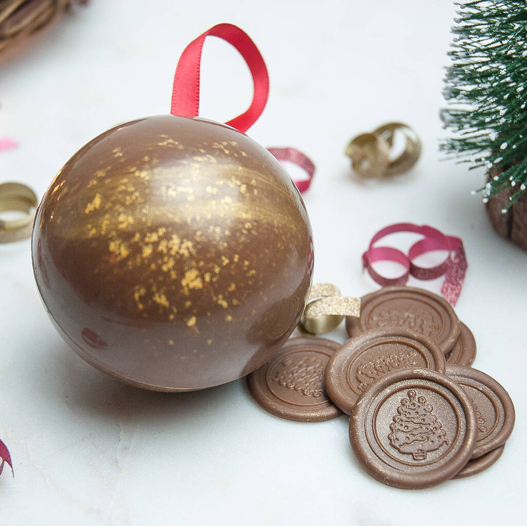 Chocolate Christmas Bauble By Josephine's Chocolate