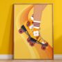 Retro Rollerblades Print, thumbnail 2 of 5