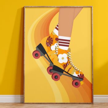 Retro Rollerblades Print, 2 of 5