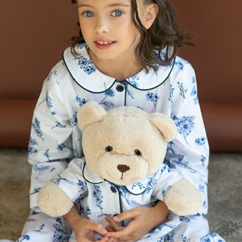 Cecilia Pyjama Set With Matching Teddy Bear Set, 5 of 8