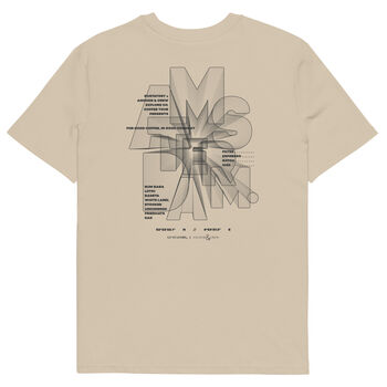 Amsterdam Coffee Scene Cotton Embroidered T Shirt, 5 of 12