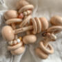 Personalised Dumbbell Wooden Rattle, thumbnail 5 of 6
