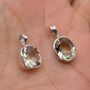 Green Amethyst Silver Necklace: February Birthstone, thumbnail 4 of 12
