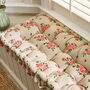 Country Rose Garden Bench Cushion, thumbnail 3 of 5