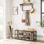 Shoe Bench With Shelves Industrial Style Shoe Organiser, thumbnail 4 of 12