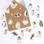 Christmas Penguin Stickers, thumbnail 1 of 6