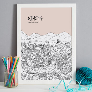 Personalised Athens Print, 7 of 10