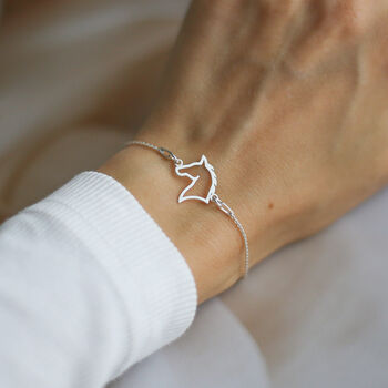 Birthday Gift For A Girl, Sterling Silver Horse Bracelet, 2 of 9