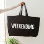 Oversized Tote Bag. Weekending Bag. Big Canvas Shopper, thumbnail 1 of 4