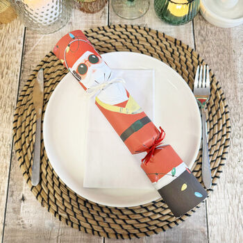 Fun Guy Santa Christmas Crackers Set Of Six, 6 of 7