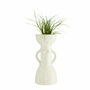 White Ceramic Woman Vase, thumbnail 2 of 2