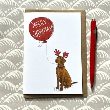 Labrador Christmas Card, 7 of 9