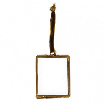 Tiny Distressed Brass Photo Frame, 3 of 4