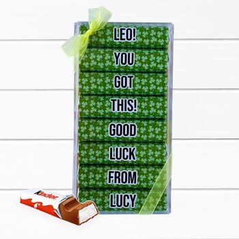 Good Luck Exams Gcse Personalised Chocolate Gift, 4 of 11